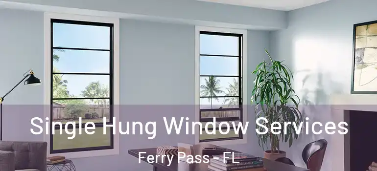 Single Hung Window Services Ferry Pass - FL